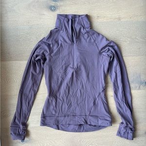 Lululemon Half Zip Long Sleeve Top in Purple